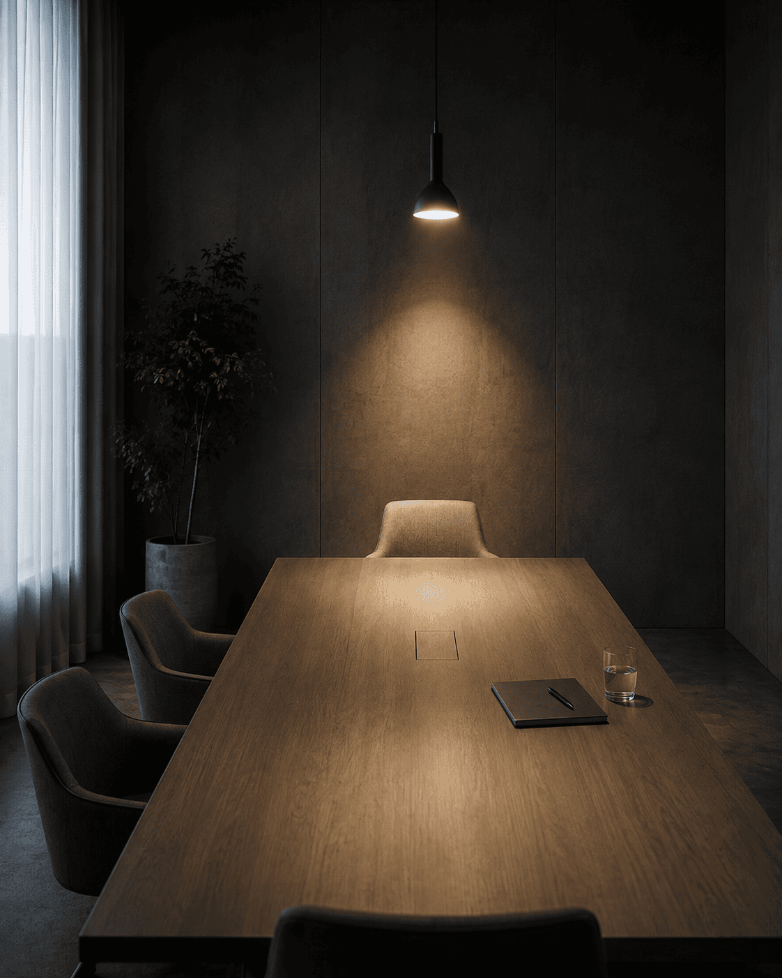 Empty formal meeting room
